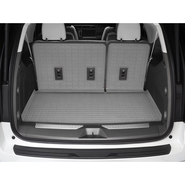 Weathertech Cargo Area Liner 421466IM SeatBack Cargo Liner HP; Direct Fit; Gray; Thermoplastic Elastomer TPE Injection Molded Material; Non-Skid; Up To and Including Back of Seat Coverage