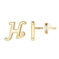 thumbnail image 1 of Boucles d'Oreilles Alphabet en Or 26 avec Finition Plaquée Or pour Femmes, 1 of 1