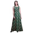 thumbnail image 1 of Bimba Robe Longue Décontractée Sans Manches à Col Rond pour Femmes, Imprimé Floral, X-Grand, 1 of 1