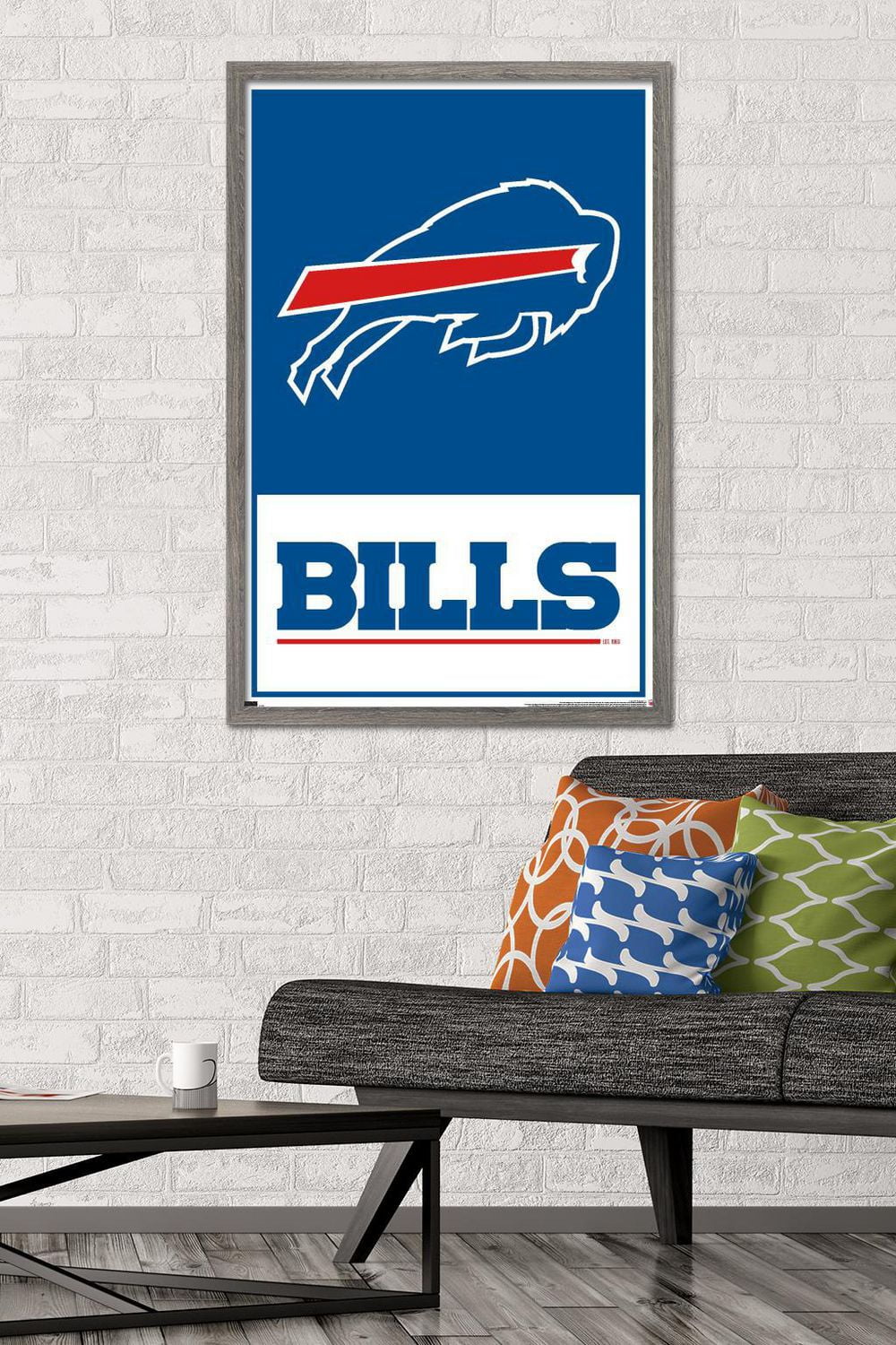 NFL Buffalo Bills - Logo 21 Wall Poster, 14.725" x 22.375" Framed