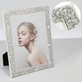 thumbnail image 3 of YAOMOBB Wedding Picture Frame Luxury Non Skid Electroplated Stainless Steel Photo Frame 5 6 7 Inch Shiny Edge Wall Mounting and Table Top, 3 of 6