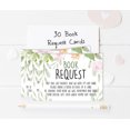 thumbnail image 4 of Inkdotpot 30Floral Gender Neutral Baby Shower Book Request Cards Bring A Book Instead Of A Card Baby Shower Invitations Inserts Games, 4 of 6