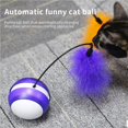thumbnail image 3 of ruzhgo Automatique Chat Roulant Jouet Électrique Tambour Alimenté Multifonctions Chat Teaser Tournant Musique LED Lumière Coffre-Fort Automatique Interactif Chat Jouet pour Chat Animal de Compagnie Maison Extérieur N ° 1, 3 of 6