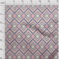 thumbnail image 2 of oneOone Georgette Viscose Fabric Diamond Geometric Print Fabric BTY 42 Inches Wide, 2 of 4