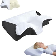 Neckhaven Pillow, Neckhaven Pillow Hospitality Collection, 2025 New Adjustable Ergonomic Memory Foam Pillows for Side Back Stomach Sleeper (Black)