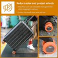 thumbnail image 5 of Luggage Wheel Cover Suitcase Cover Protector Luggage Compartment Wheel Sleeve Cover 8 Pcs Silicone Suitcase Wheel Cover Carry On Luggage Wheel Cover for Suitcase Thick Soundproof Blanket, 5 of 5