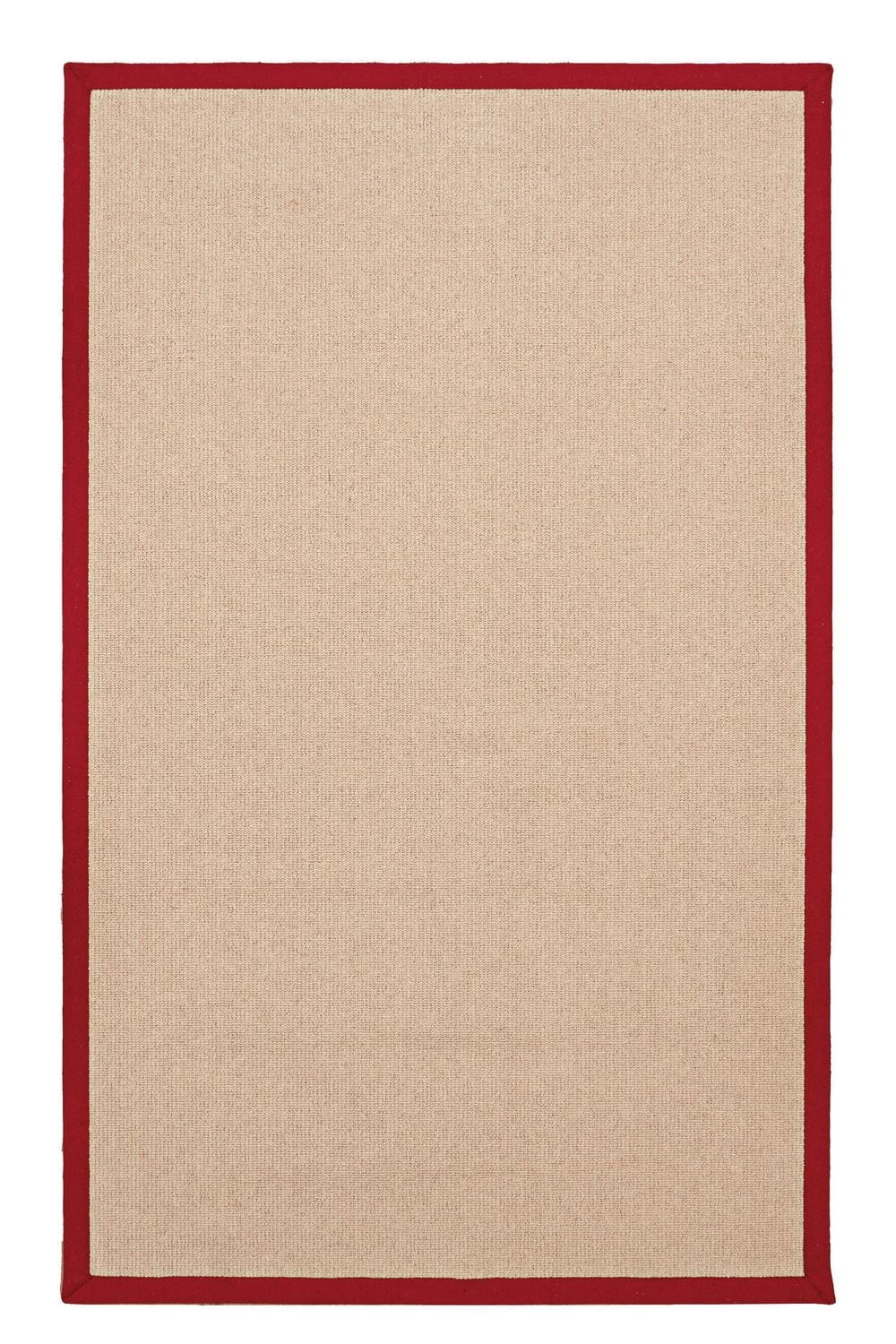 Tapis Athena naturel et rouge 9 pi 10 po x 13 pi