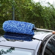 EGNMCR Car Brush Car Mop Household Car Sweeping Dusting Duster Car Wash Mop 55cm Retractable To 80cm Suitable For Car Household Cleaning cleaning mop