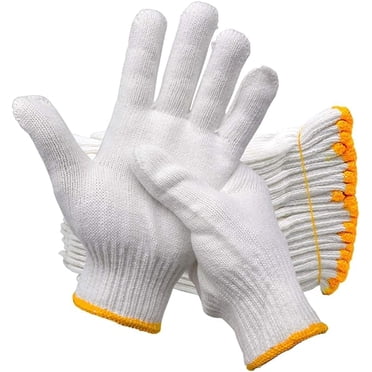 Work Glove ---Candor 12 Pair Cotton Polyester String Knit  Work Gloves