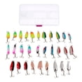thumbnail image 1 of 10/30 Fishing Spoon Crank Baits Hooks - Mixed Size - Mixed Color  10Pcs, 1 of 6