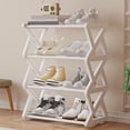 thumbnail image 4 of TopLLC Shoe Rack Organizer Shoe Rack Shoe Rack Organizer Four Tier Shoe Rack Daily Use Bedroom Closet Entryway Bedroom Shoe Rack, 4 of 6