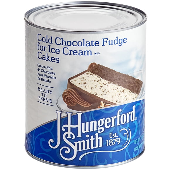 J. Hungerford Smith Cold Fudge for Ice Cream Desserts 2.84L Can - 6/Case