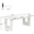 thumbnail image 2 of Tribesigns 70.9" Modern Executive Desk, Wood Large Office Computer Desk for Home Office, White, 2 of 5