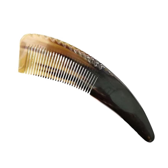 Clearance Now Natural black buffalo horn comb hair comb ox horn fine / wide tooth massage