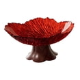 thumbnail image 2 of Elodie Pedestal Fruit Bowl Decorative Serving Tray for Kitchen Counter Home Wedding red, 2 of 8