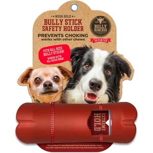 Bully Bunches Mega Hold Anti Choking Bully Stick Safety Holder for Dogs Fits All Sizes and Chews