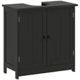 thumbnail image 1 of HOMCOM Under Sink Bathroom Cabinet, Pedestal Sink Vanity w/ 2 Doors, Shelf, 1 of 10