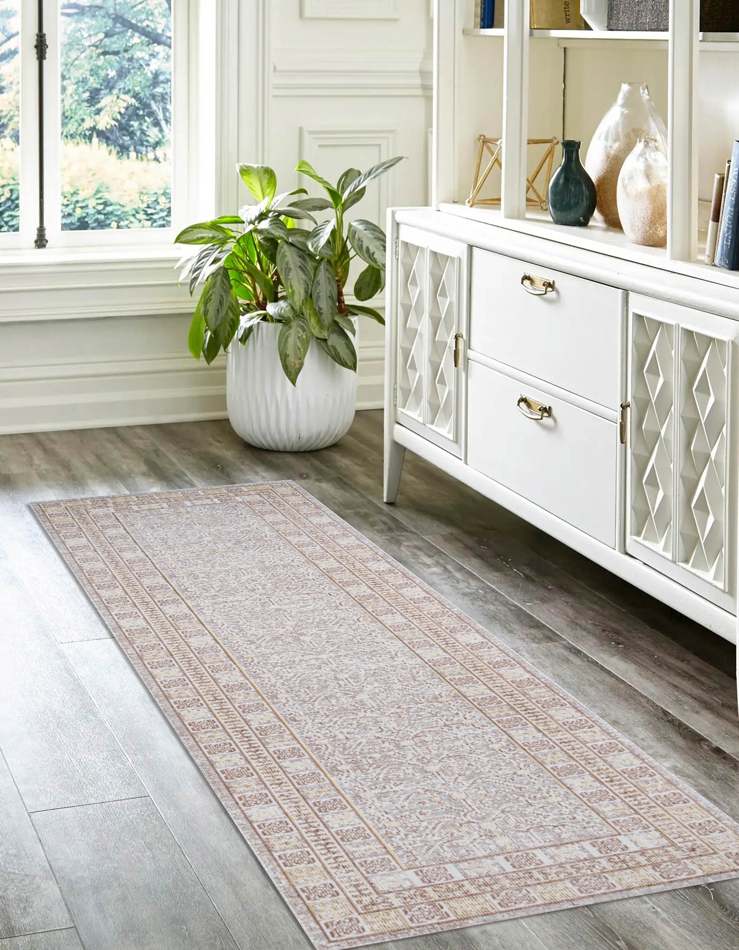 ECARPET Valeria Traditional Area Rug for Living Room, Bedroom, Dining Entrance, Hallway and More.