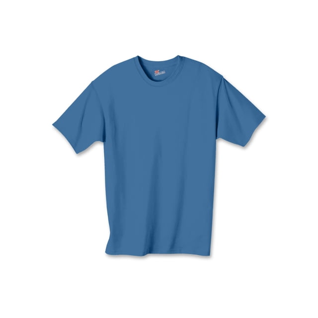 Hanes Authentic TAGLESS Kid`s Cotton T-Shirt, M, Denim Blue