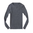 thumbnail image 1 of Birdeem Toddler Kids Baby Girls Ribbed Knit Sweater Soft Solid Warm Sweater Pullover, 1 of 8