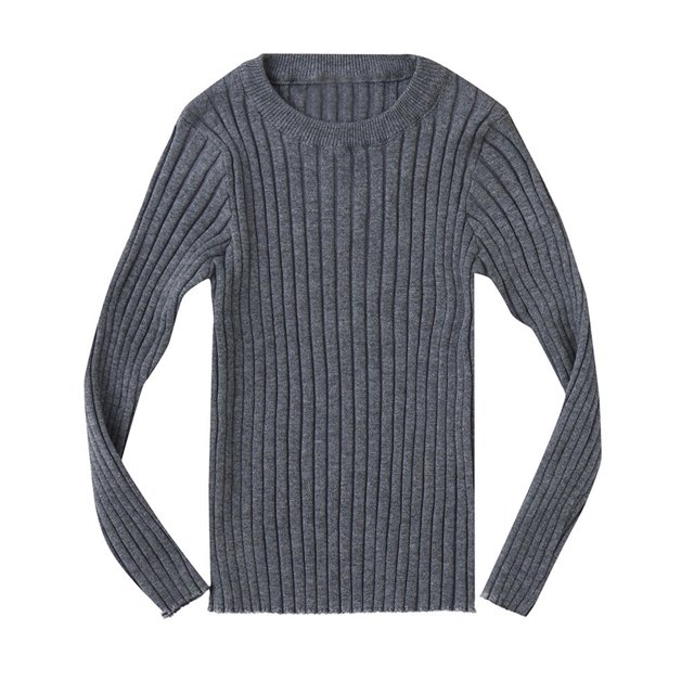 Birdeem Toddler Kids Baby Girls Ribbed Knit Sweater Soft Solid Warm Sweater Pullover