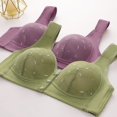 thumbnail image 4 of Yuyuzo Front Closure Bras for Women Plus Size 2 Pack Full Support Wireless Comfortable Everyday Bra, 4 of 4