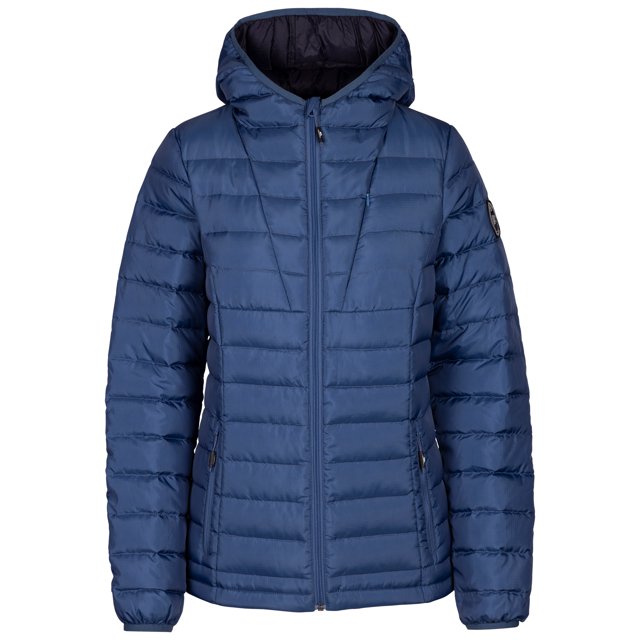 Trespass Veste en Duvet Rembourrée pour Femmes avec Tissu Ripstop et Capuche Bartush