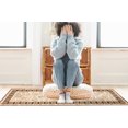 thumbnail image 4 of Gloria Non Slip Rubber Back Washable Kitchen Rug Runner Mat Carpet Beige 2'x7', 4 of 6