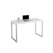 Monarch Specialties Computer Desk, Home Office, Laptop, 48"l, Work, Metal, Laminate, White, Grey, Contemporary, Modern