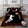 thumbnail image 1 of Baseball Quilt Set Baseball Bat Bedspread Set Twin,European Sports Ball Coverlet Set Hobby Activity Player Quilted,Competitive Game Room Decor, 1 of 3