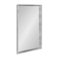 thumbnail image 1 of Kate and Laurel Travis Modern Wood Framed Wall Mirror, 24 x 36, Silver, Transitional Rectangle Mirror for Wall, 1 of 7