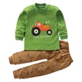 thumbnail image 1 of Pisexur Tenue d'Automne pour Bébé Fille Garçon, Ensemble 2 Pcs, Ensembles de Pyjamas pour Tout-Petit Bébé, Chandails à Col Rond à Manches Longues et Pantalons, Mode Décontractée, Ensemble de Vêtements de Nuit en Coton pour Garçons, 3 Mois à 6 Ans, 1 of 3