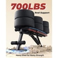 thumbnail image 3 of Flybird Adjustable Folding Weight Bench for Home Gym, Includes Resistance Bands, 3 of 8