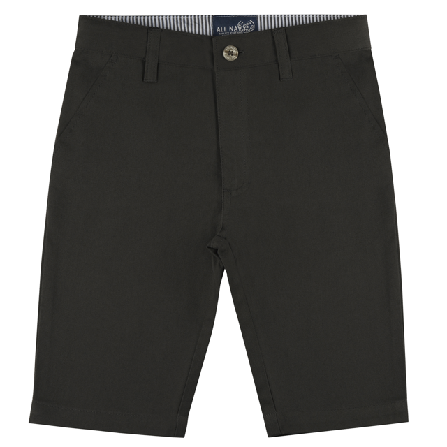Buyless Fashion Shorts Garçon Pantalon devant Plat Coton Décontracté Coupe Droite