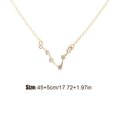 thumbnail image 2 of pitrice Ins Constellations Theme Friendship Necklace Rhinestone Comfortable Delicate with Display Card Pendant for Lover Festival Gifts Pisces gold, 2 of 5