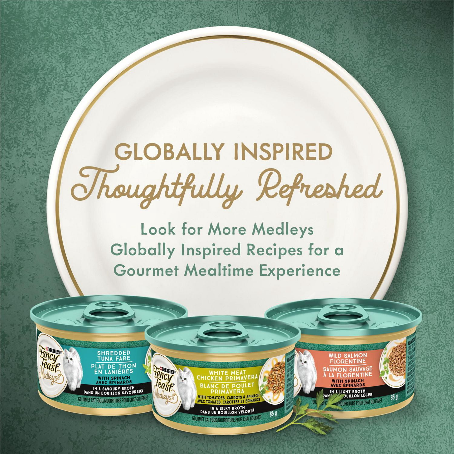 Fancy Feast Medleys Pâté Saumon Sauvage Primavera, Nourriture Humide pour Chats 85 g