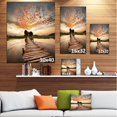 thumbnail image 4 of Designart Makeshift Wooden Pier Over River Canvas Wall Art, 4 of 4