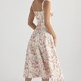 thumbnail image 4 of Robe Midi Bandage Femme Imprimé Floral Mode Sans Manches Vestidos, 4 of 7