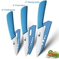 thumbnail image 3 of 3-Piece Ceramic Paring Knife,5" Utility Knife 4" Slcing Knife and 3" Peeling Knife Vegetables Fruit Kitchen Knives Cutter Tool, 3 of 5