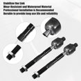 thumbnail image 4 of Unique Bargains 4 Pcs Front Outer Inner Tie Rod End Link Fit for Hyundai Santa Fe 2007-2012 Black, 4 of 7