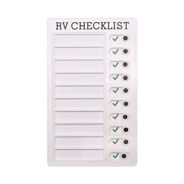 WHEANG Chore Chart for Adults Boards To Do List Rv Checklist Board Portable Chores Chart for Multiple Detachable Plastic Diy Message Home Travel Planning Reminder Chart One Size Multi-Color