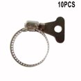thumbnail image 2 of 10 Pcs Clips de Jubilé Clip de Tuyau en Acier Inoxydable Pince de Tuyau Pince à Vis Sans Fin, 2 of 3