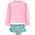 thumbnail image 2 of Simple Joys by Carter's Girls' Toddler 2-Piece Rashguard, 2 of 2