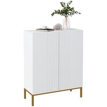 HOMCOM Armoire Moderne de Rangement pour Chaussures Armoire à Chaussures avec Portes à Fermeture en Douceur Blanc