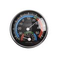 thumbnail image 1 of Thermo-Hygrometer Abs Black/Blue Room Climate Control Inside Thermometer Hygrometer Thermo Analogue Humidity Black, 1 of 9