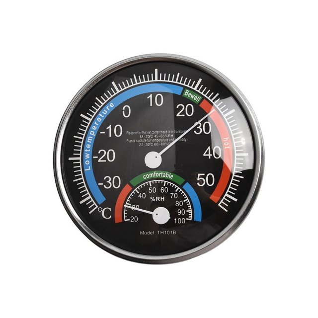 Thermo-Hygrometer Abs Black/Blue Room Climate Control Inside Thermometer Hygrometer Thermo Analogue Humidity Black
