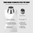 thumbnail image 4 of Induction Stovetop Coffee Making Pot with Moderate Capacity, Lightweight and Portable, for Outdoor Use, with Camping and Travel, 4 of 7