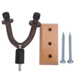 thumbnail image 1 of Guitar Hanger Solid Wood Wall Mount Bracket with Adjustable Stopper for Electric Ballad BassGG‑2, 1 of 8