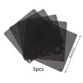 thumbnail image 4 of 5PCS PVC Fan Dust Filter PC Dustproof Case Cuttable Computer Mesh Cover 40mm 50mm 60mm 70mm 80mm 90mm 140mm Mesh Black A 4cmx4cm, 4 of 6