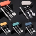 thumbnail image 2 of Camping Utensil Set Folding Picnic Cutlery Utensil Spoon Chopsticks Fork Set, 2 of 3